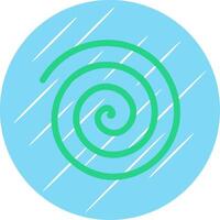 Spin Drum Flat Circle Icon Design vector