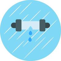 Leak Detector Flat Circle Icon Design vector