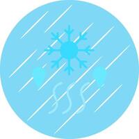 Defrosting Flat Circle Icon Design vector