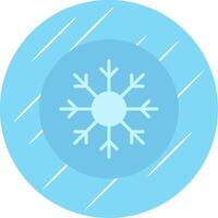 Frost Flat Circle Icon Design vector