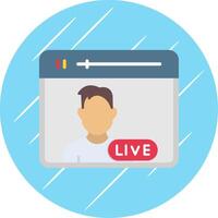 Flat Circle Icon Design vector