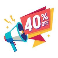 Offer sale Flat illustration vector