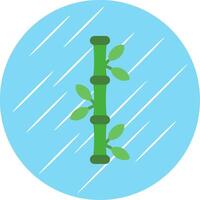 Bamboo Flat Circle Icon Design vector