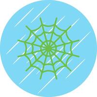 Spider Web Flat Circle Icon Design vector