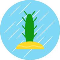 Cactus Flat Circle Icon Design vector