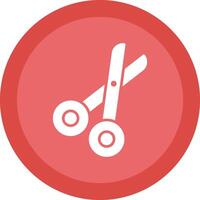 Bandage Scissors Line Shadow Circle Icon Design vector