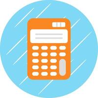 Scientific Calculator Flat Circle Icon Design vector