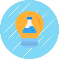 Flask Flat Circle Icon Design vector