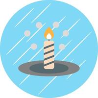 Bunsen Burner Flat Circle Icon Design vector