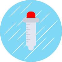 Pipette Flat Circle Icon Design vector