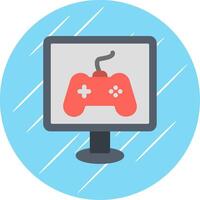 Gaming Flat Circle Icon Design vector