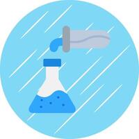 Chemicals Flat Circle Icon Design vector