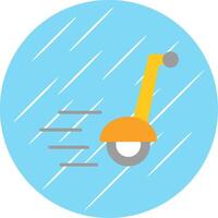 Segway Flat Circle Icon Design vector