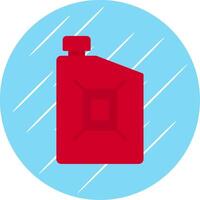 Petrol Can Flat Circle Icon Design vector