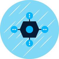 Drone Flat Circle Icon Design vector