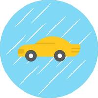 Car Flat Circle Icon Design vector