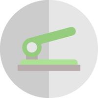 Hole Punch Flat Scale Icon Design vector