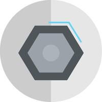 Nut Flat Scale Icon Design vector