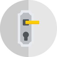 Door Handle Flat Scale Icon Design vector