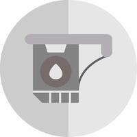 Ink Cartridge Flat Scale Icon Design vector