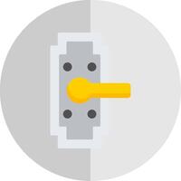 Door Handle Flat Scale Icon Design vector