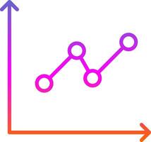 Line Circle Multi Circle Graphic Line Gradient Icon Design vector