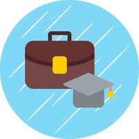 Apprentice Flat Circle Icon Design vector