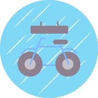 Bike Flat Circle Icon Design vector