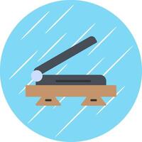 Scanner Flat Circle Icon Design vector