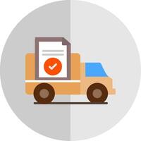 Proof Of Delivery Flat Scale Icon Design vector