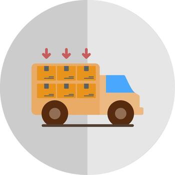 Loading Flat Scale Icon Design vector