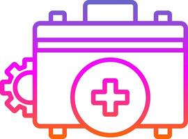 Medical Line Gradient Icon Design vector