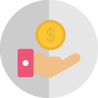 Cash Offer Flat Scale Icon Design vector