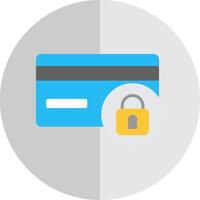 Secure Payment Flat Scale Icon Design vector