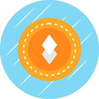 Altcoin Altcoin Flat Circle Icon Design vector