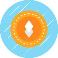 altcoin altcoin plano circulo icono diseño vector