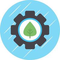 Offshore Platform Flat Circle Icon Design vector