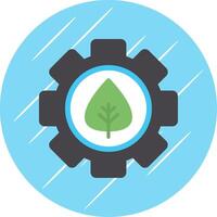 Offshore Platform Flat Circle Icon Design vector