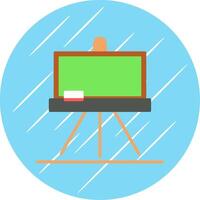 Blackboard Flat Circle Icon Design vector