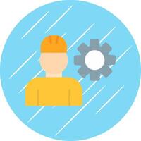 Engineering Flat Circle Icon Design vector