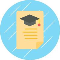 Education News Flat Circle Icon Design vector