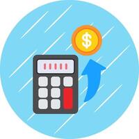 Gas PipeLine Circle Multi Circle Flat Circle Icon Design vector