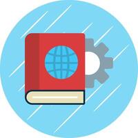 Educational Technology Flat Circle Icon Design vector