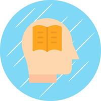 Knowledge Flat Circle Icon Design vector