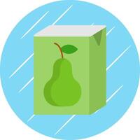 Juice Flat Circle Icon Design vector