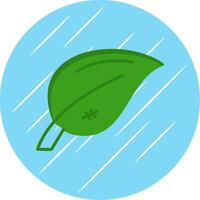 Leaf Flat Circle Icon Design vector