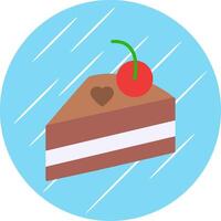 Pastry Flat Circle Icon Design vector