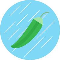 okra plano circulo icono diseño vector