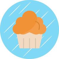 Muffin Flat Circle Icon Design vector