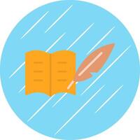 Literature Flat Circle Icon Design vector